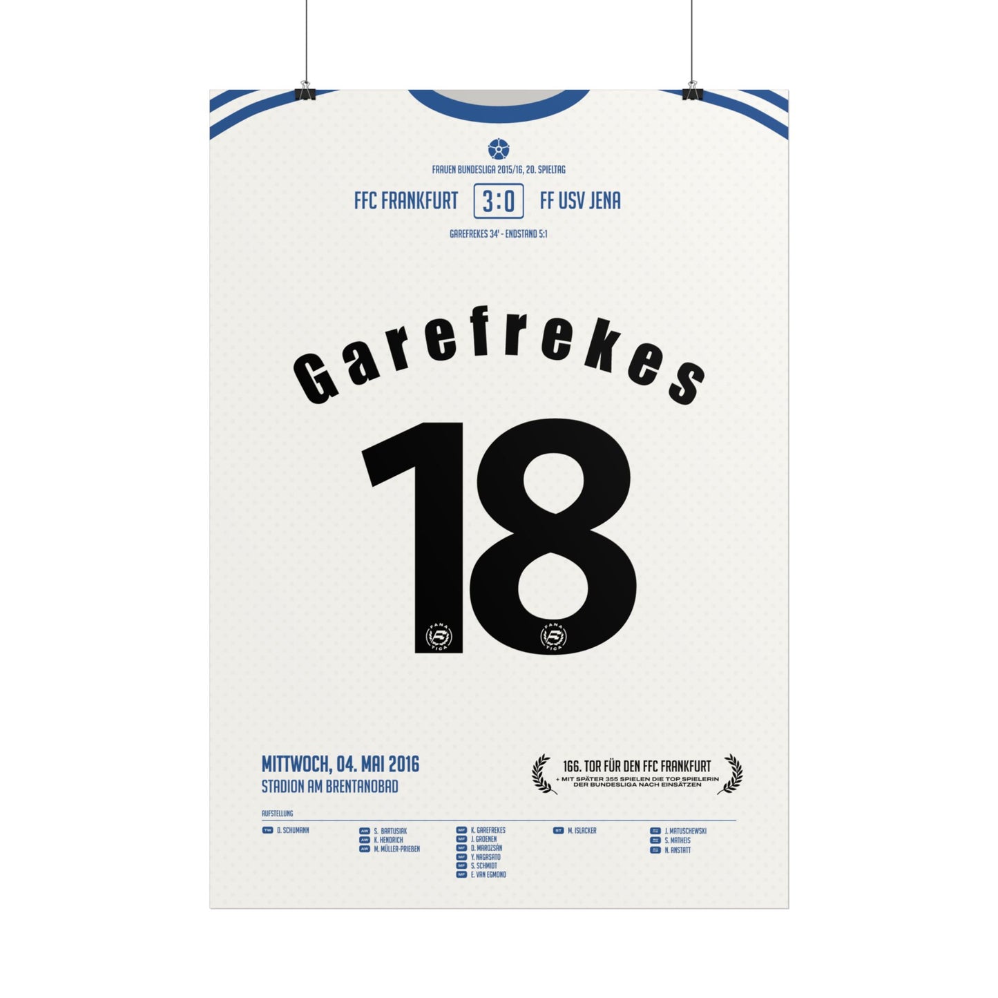 Kerstin Garefrekes | 18 • "166. Tor" • 04.05.2016
