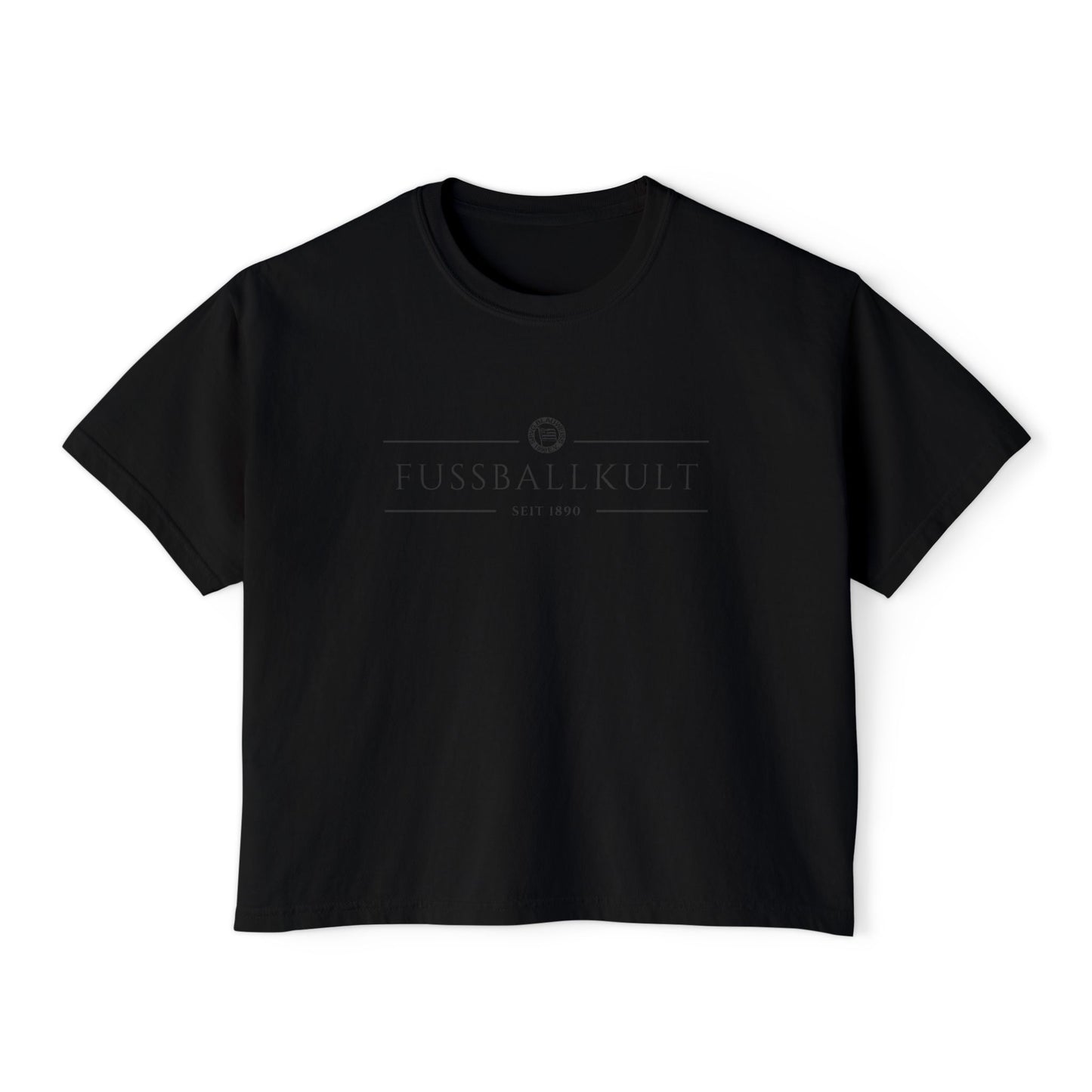 Frauen Boxy Shirt • "FUSSBALLKULT"